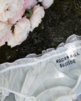 Cuotte brodée " Rock n Roll Suicide" - Jardin Fantôme